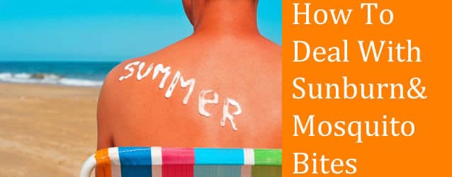 sunburn & mosquito bites